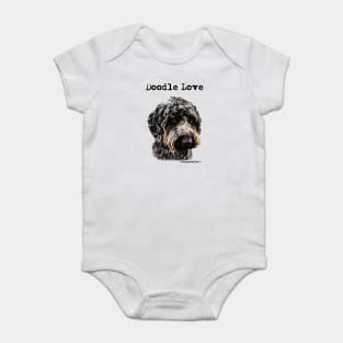 Doodle Dog Love Baby Bodysuit